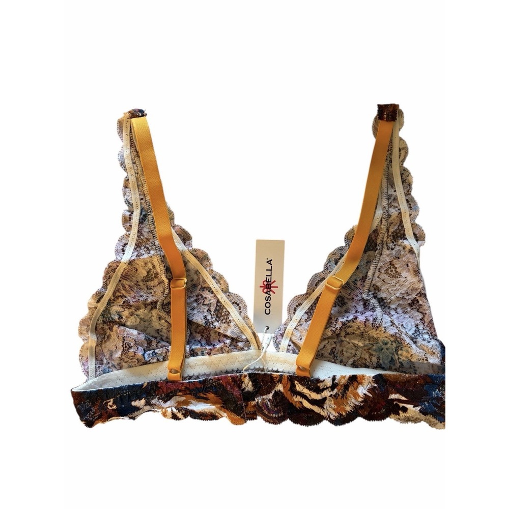 COSABELLA African Tiger Never Say Never Tall Triangle Bralette Medium NWT - Picture 4 of 5